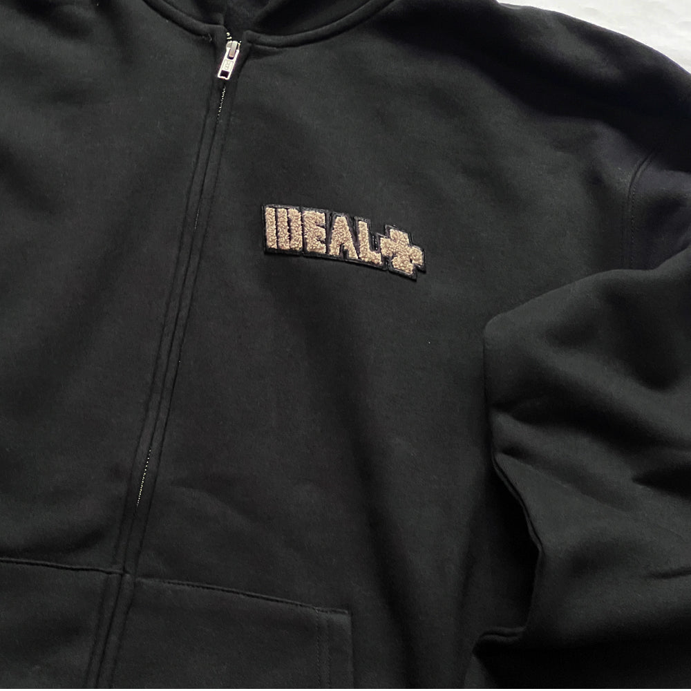 Ideal 0121 Stencil logo zip hood patch