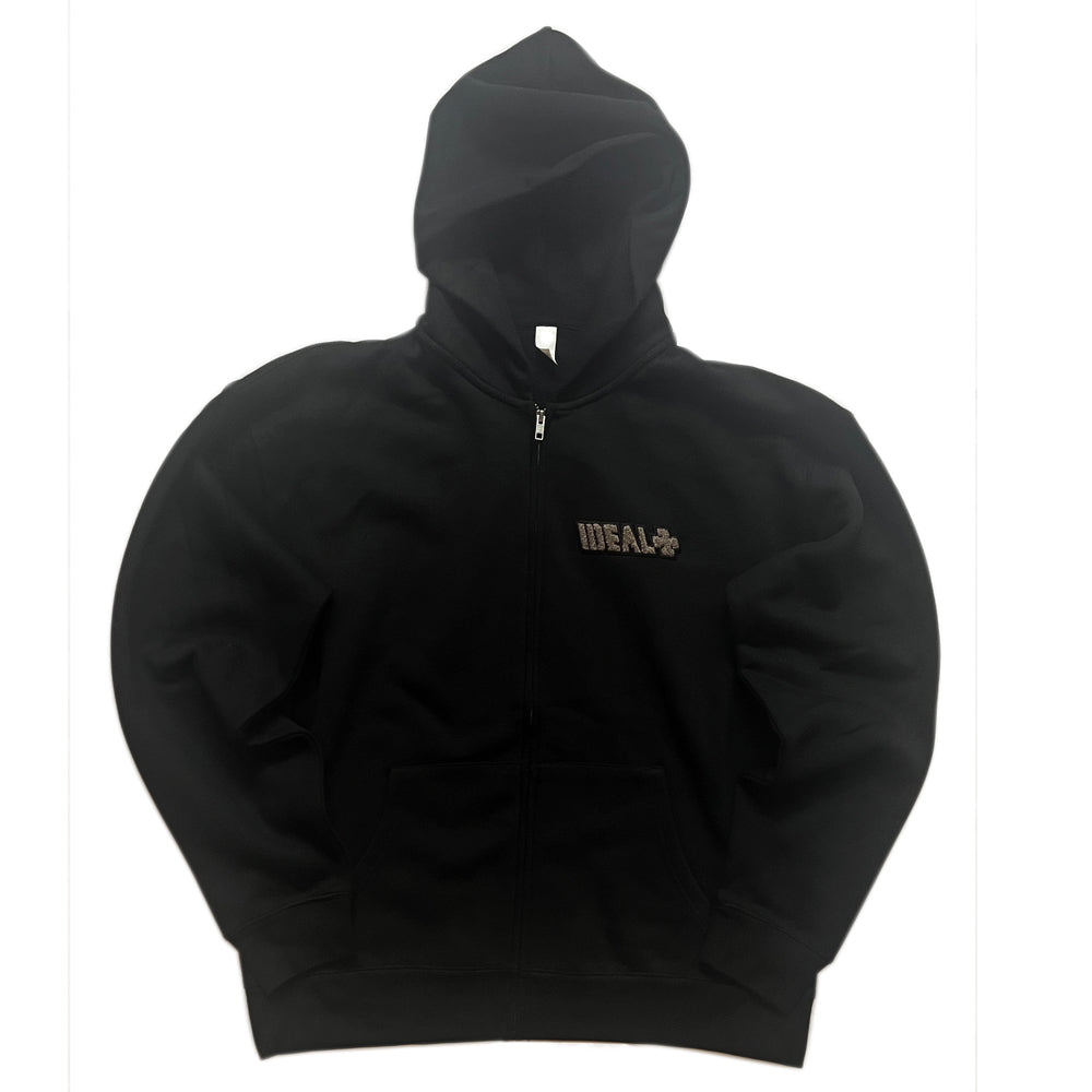 Ideal 0121 Stencil logo zip hood front