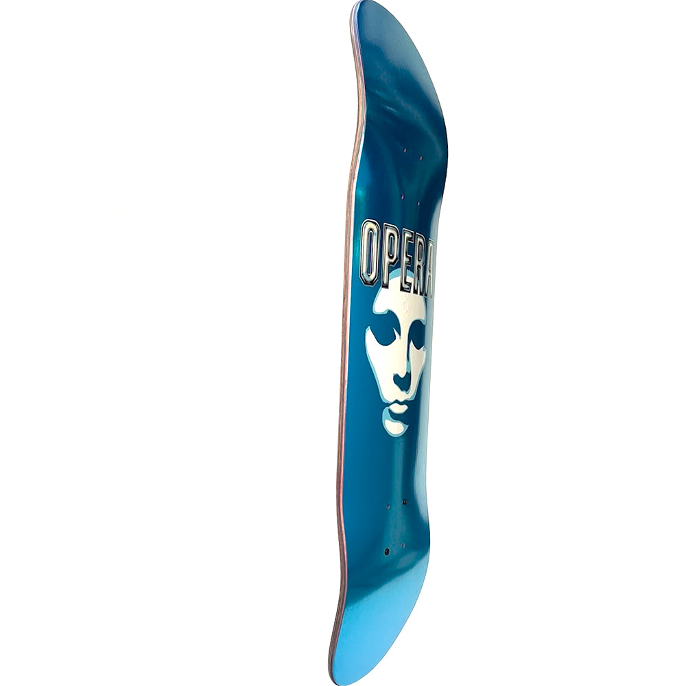 Opera Skateboards Mask Logo deck side