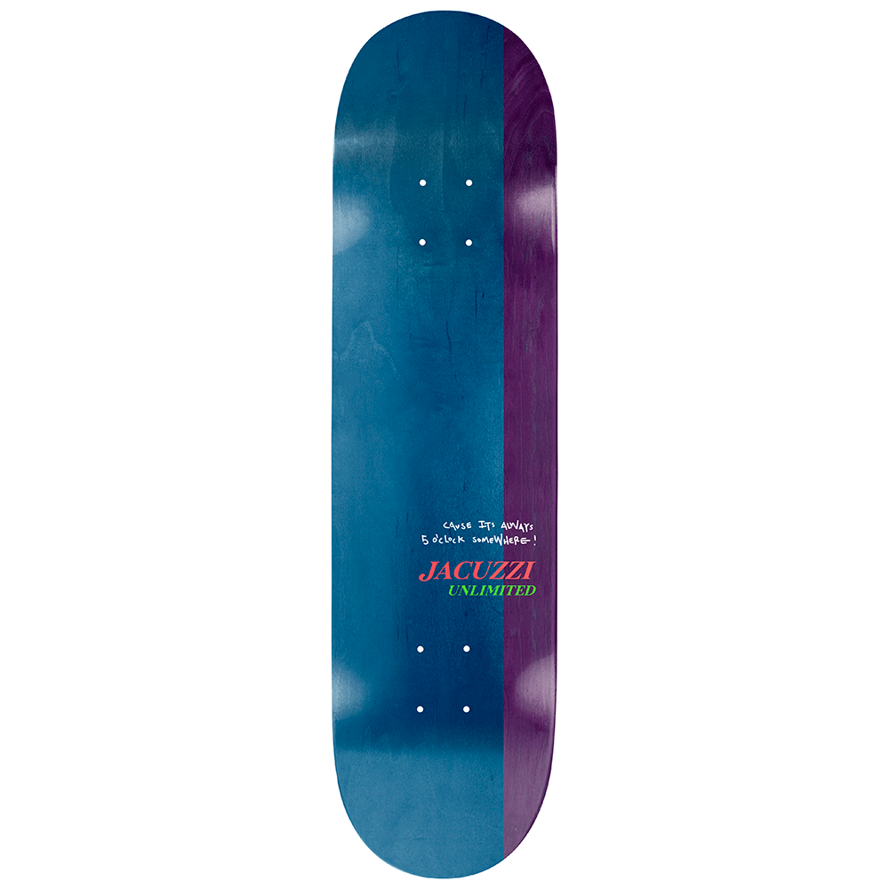 Jacuzzi Unlimited Skateboards John Dilo Secret Formula deck top