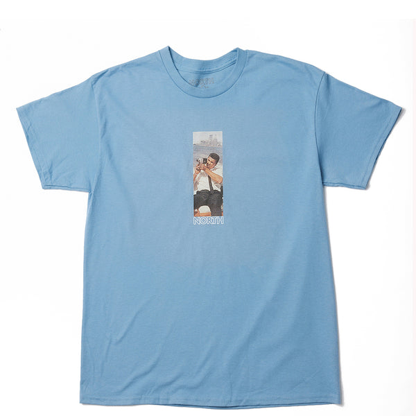 North Skateboard Magazine Ali Super 8mm T-Shirt blue