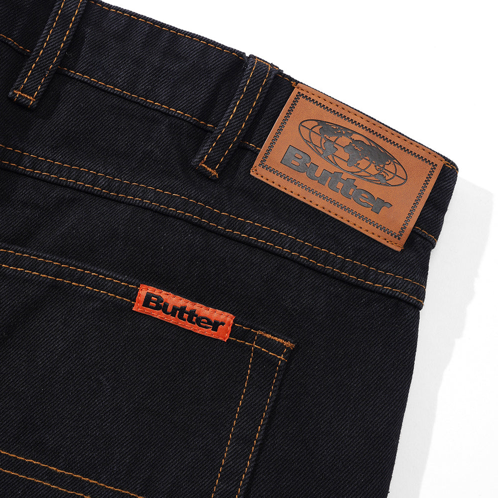 Butter Goods Baggy Denim Shorts label