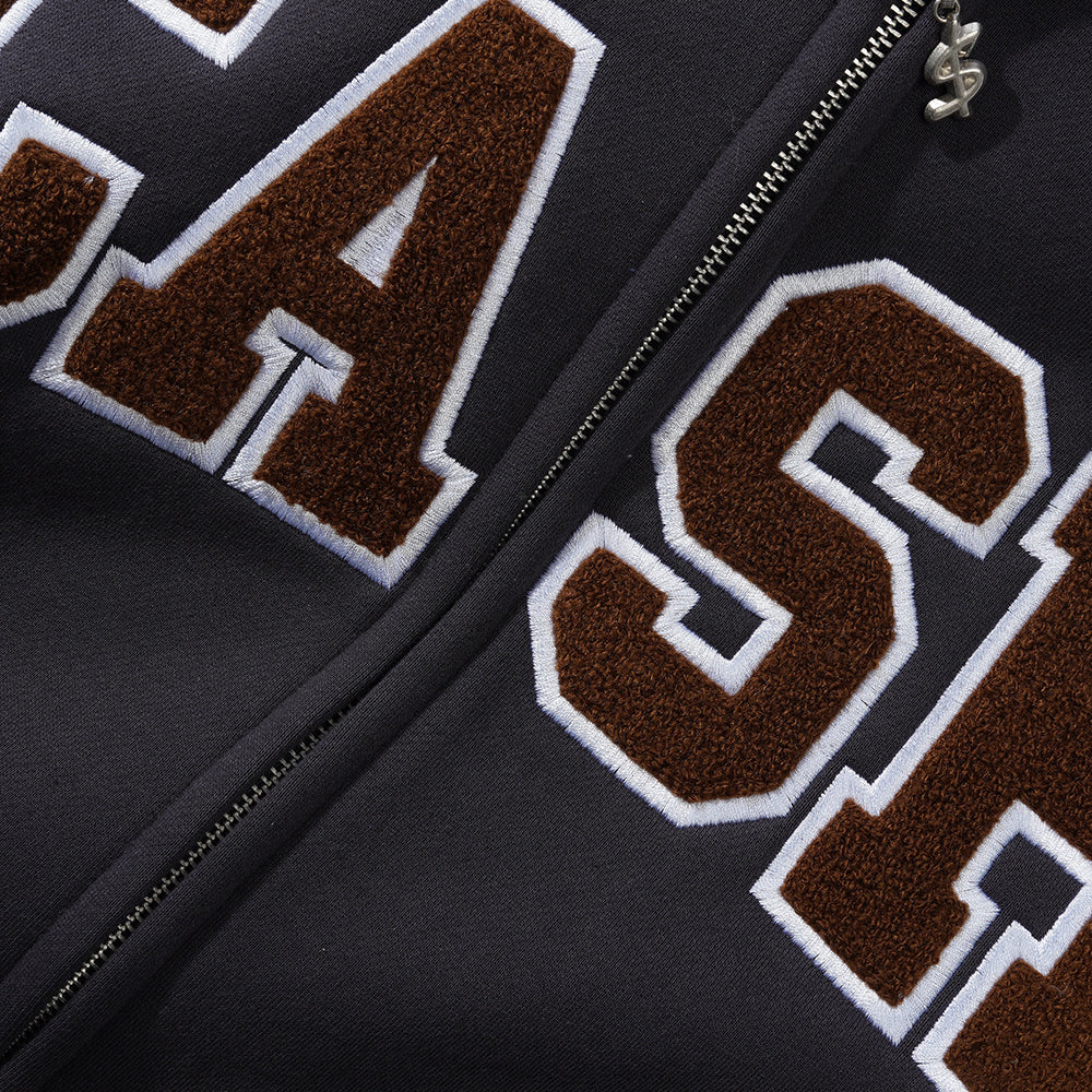 Cash Only Campus Zip Hooded Sweat detail