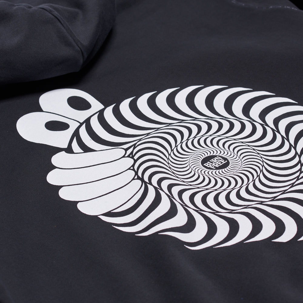 Last Resort X Spitfire swirl hood detail
