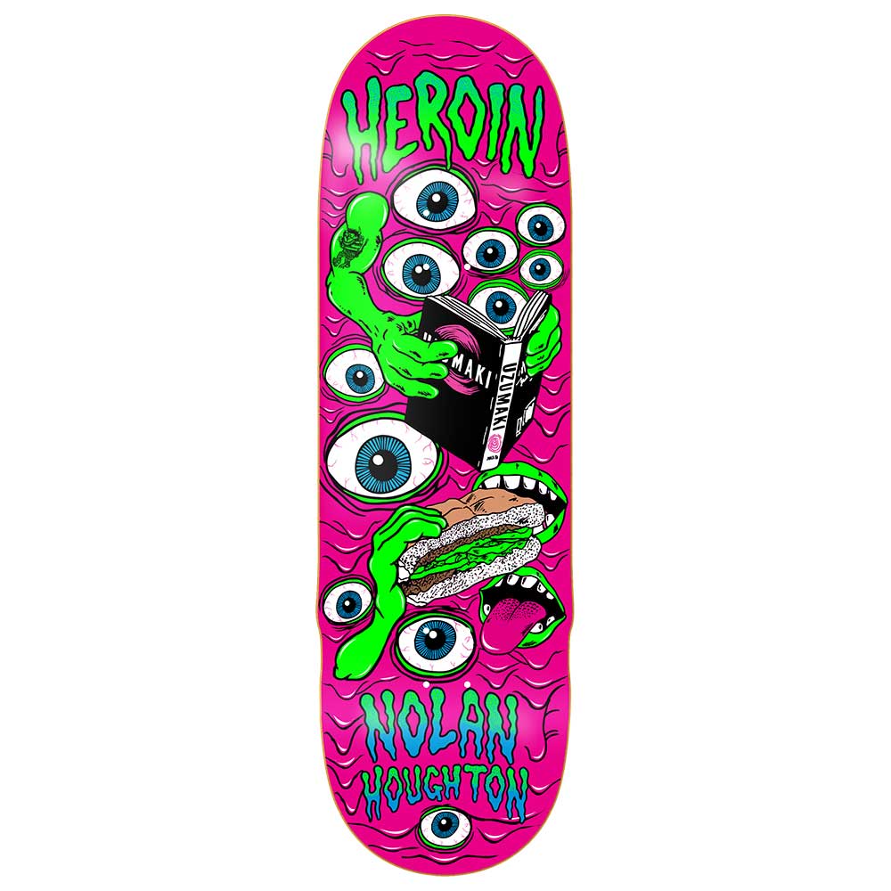 Heroin Skateboards Nolan Mutate Or Die deck