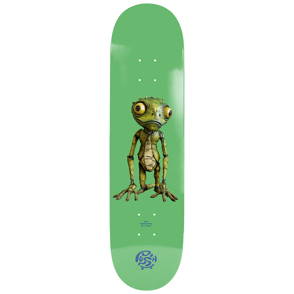 Push Skateboards Lizard Guy Incomplete skateboard deck