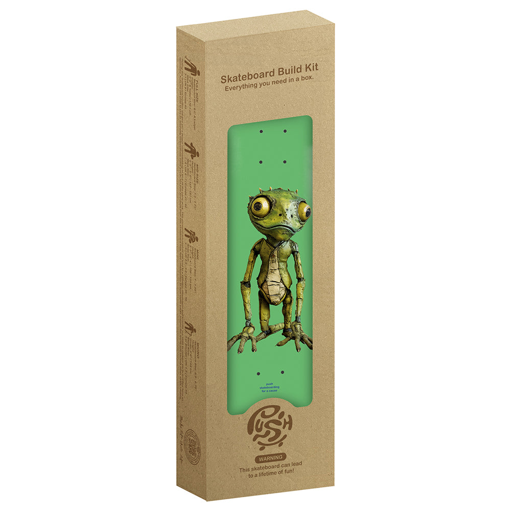 Push Skateboards Lizard Guy Incomplete skateboard deck box