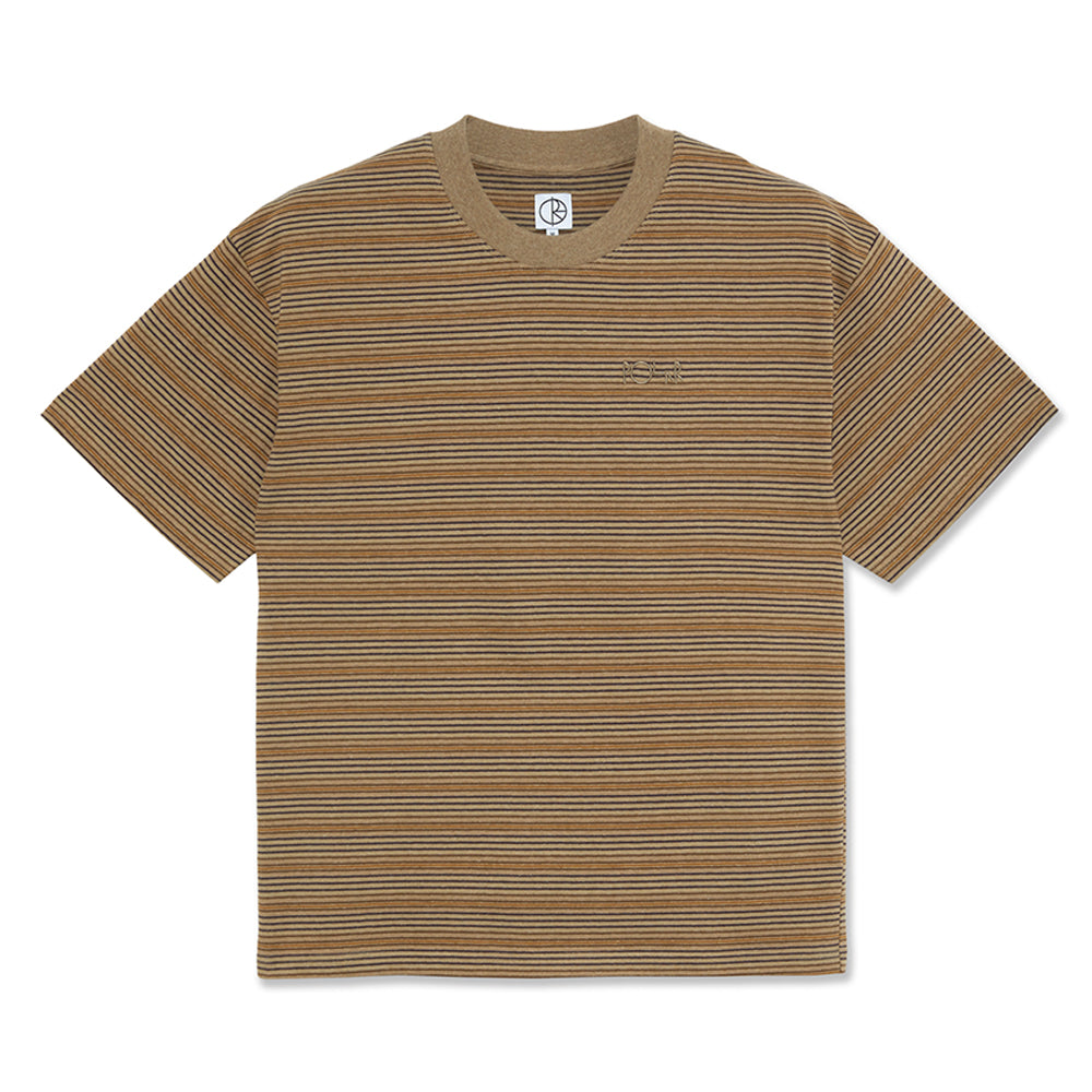 Polar Skate Co Stripe Surf T-shirt camel