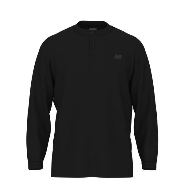 New Balance Numeric Waffle Knit Long Sleeve Henley