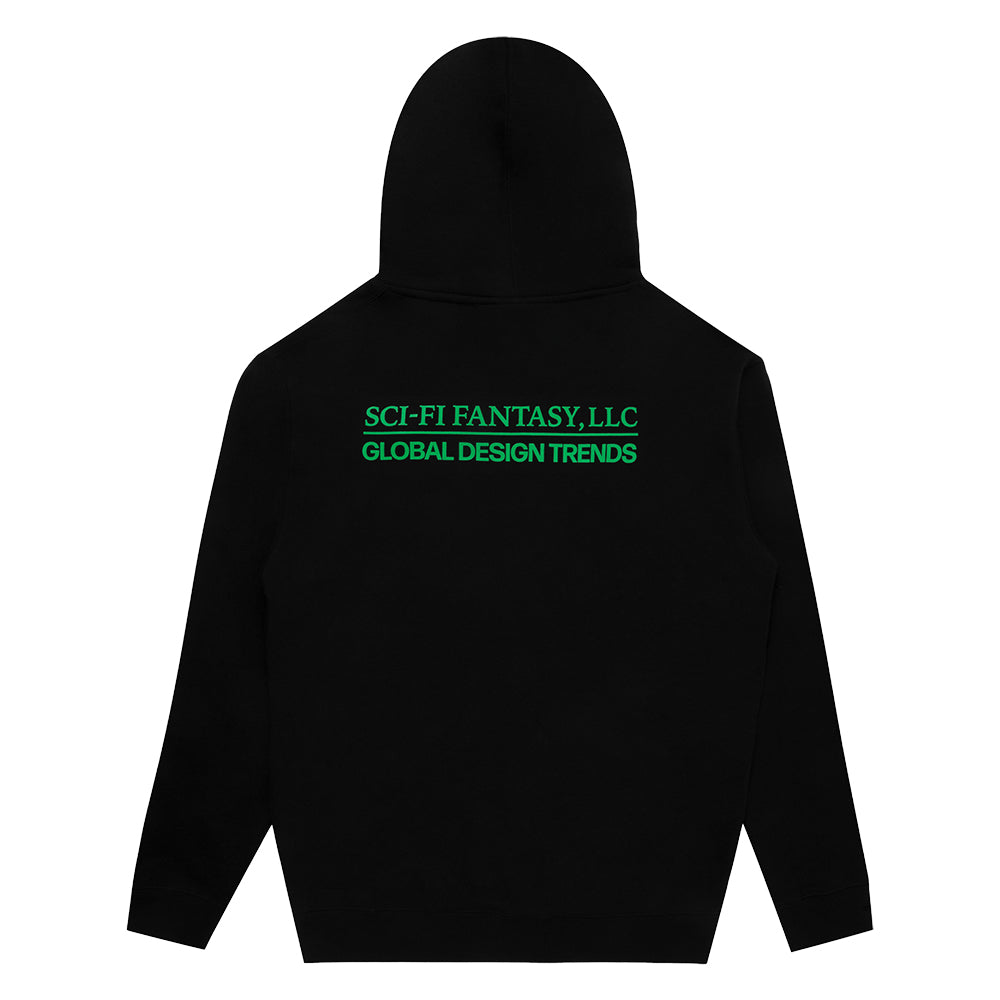 Sci-Fi Fantasy Design Trends zip hooded sweat back