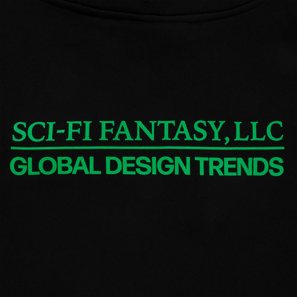 Sci-Fi Fantasy Design Trends zip hooded sweat detail

