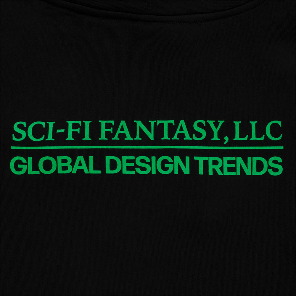 Sci-Fi Fantasy Design Trends zip hooded sweat detail
