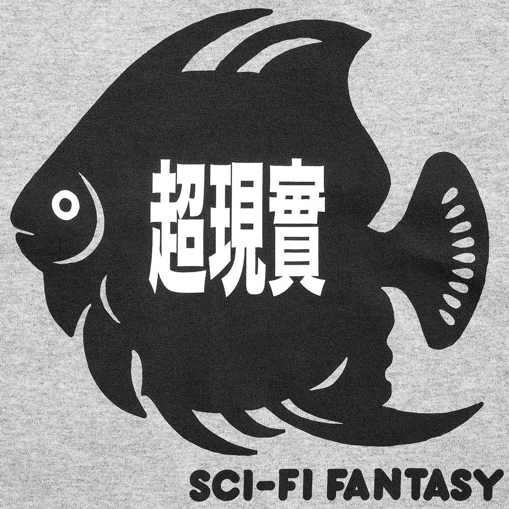 Sci Fi Fantasy Fish Pocket T-Shirt back print