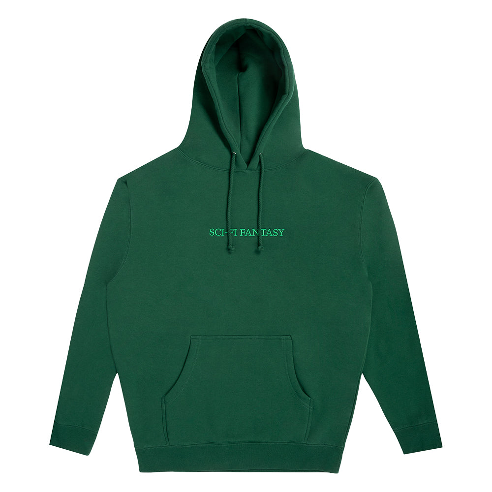 Sci-Fi Fantasy Logo Hooded Sweat Green