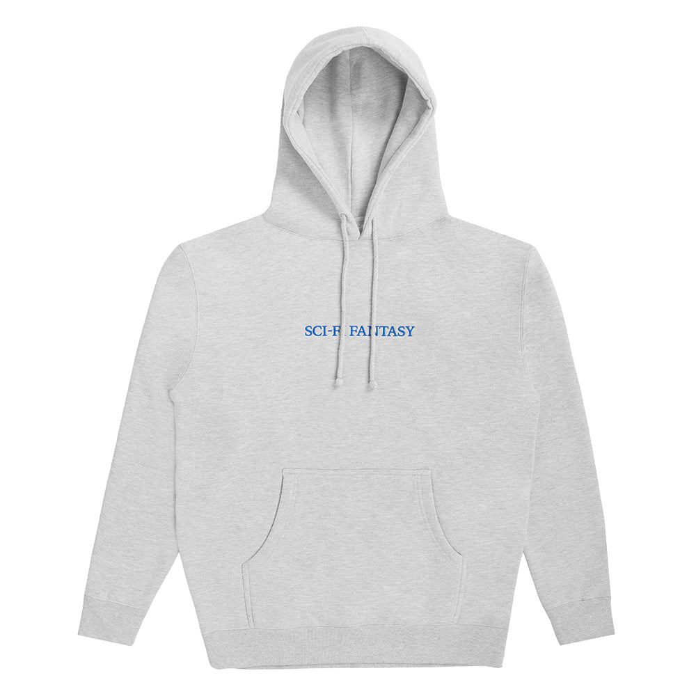 Sci-Fi Fantasy Logo Hooded Sweat Grey