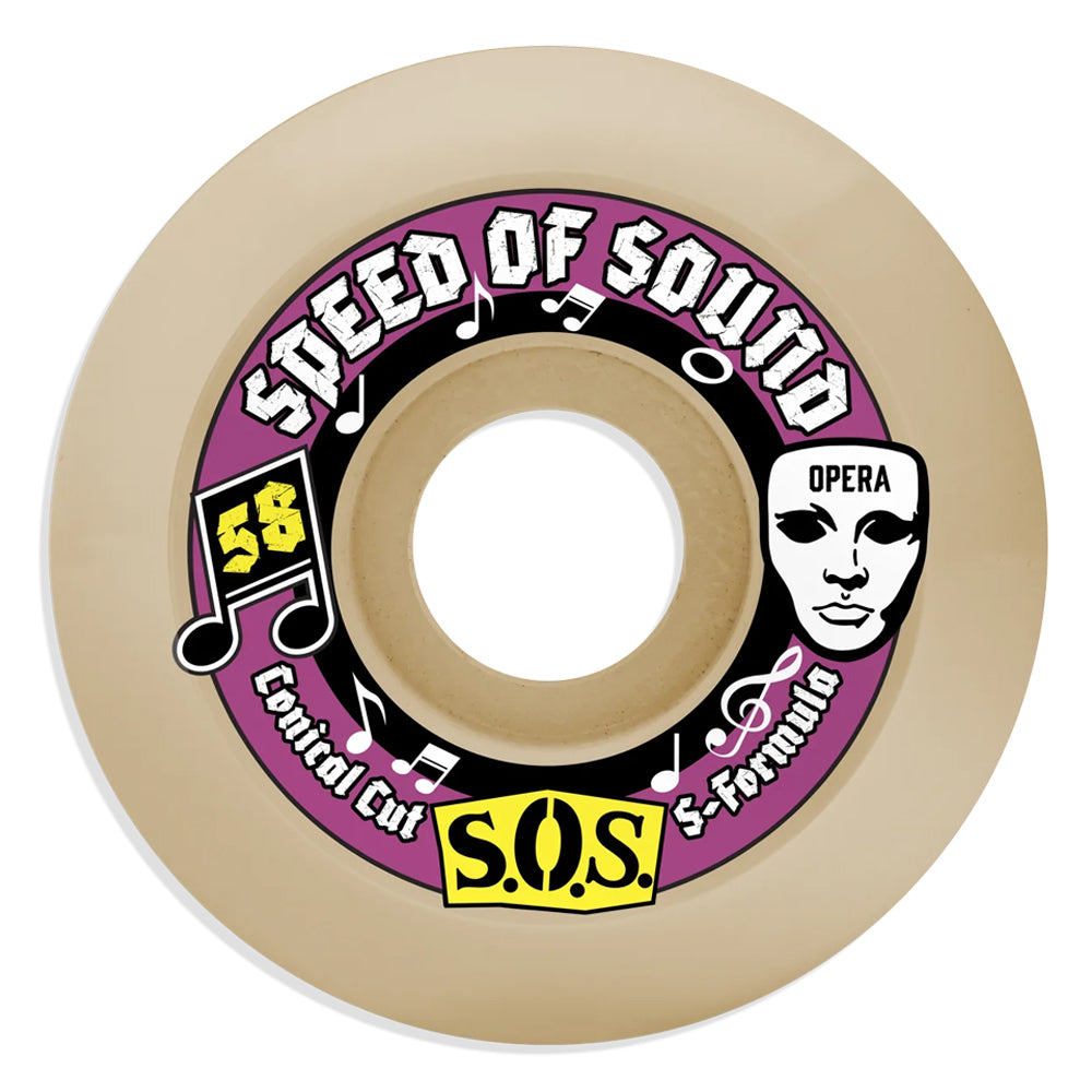 Opera Skateboards SOS Soprano Asymmetric wheels 58mm