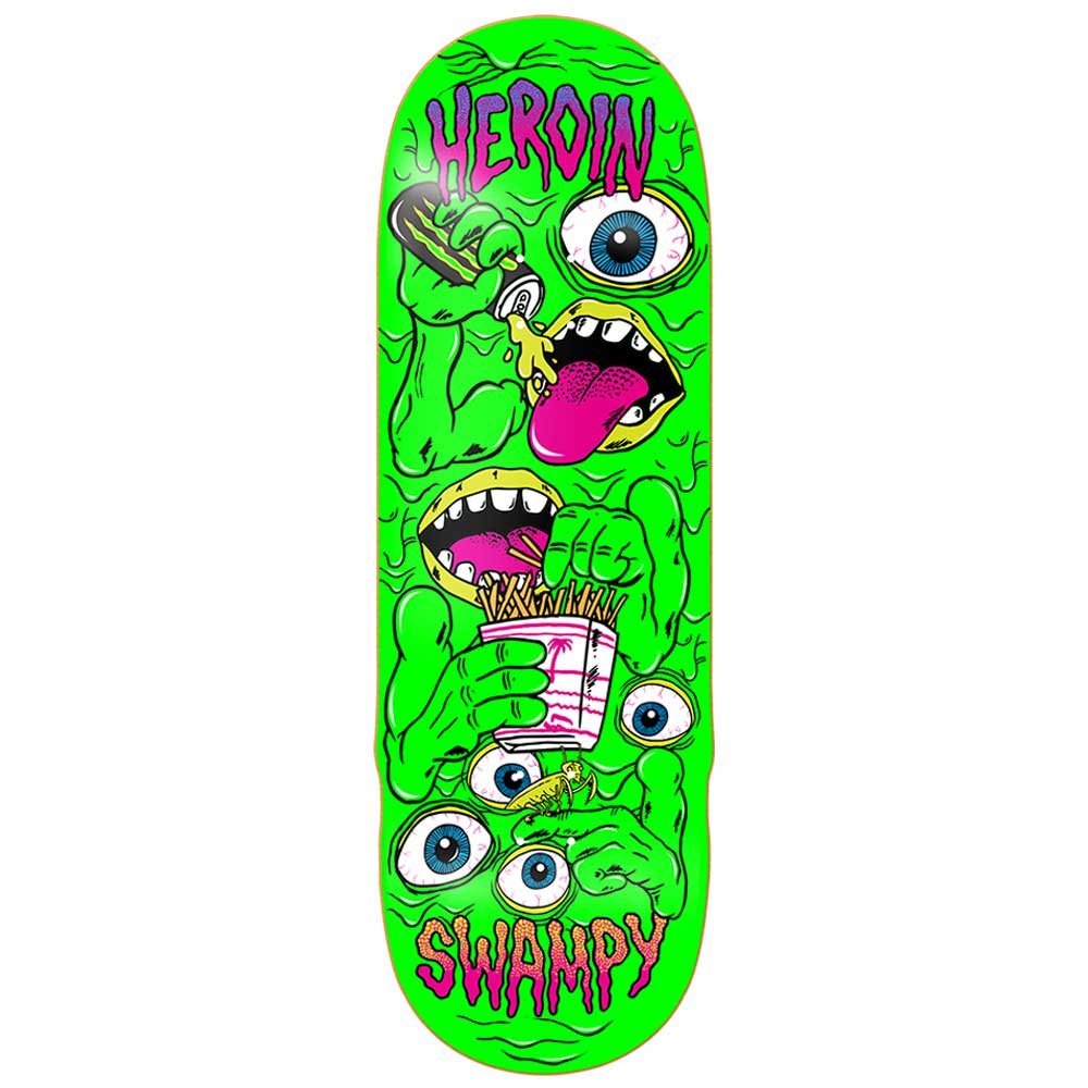 Heroin Skateboards Nolan Mutate Or Die deck