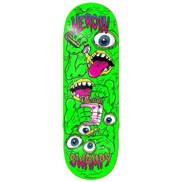 Heroin Skateboards Nolan Mutate Or Die deck