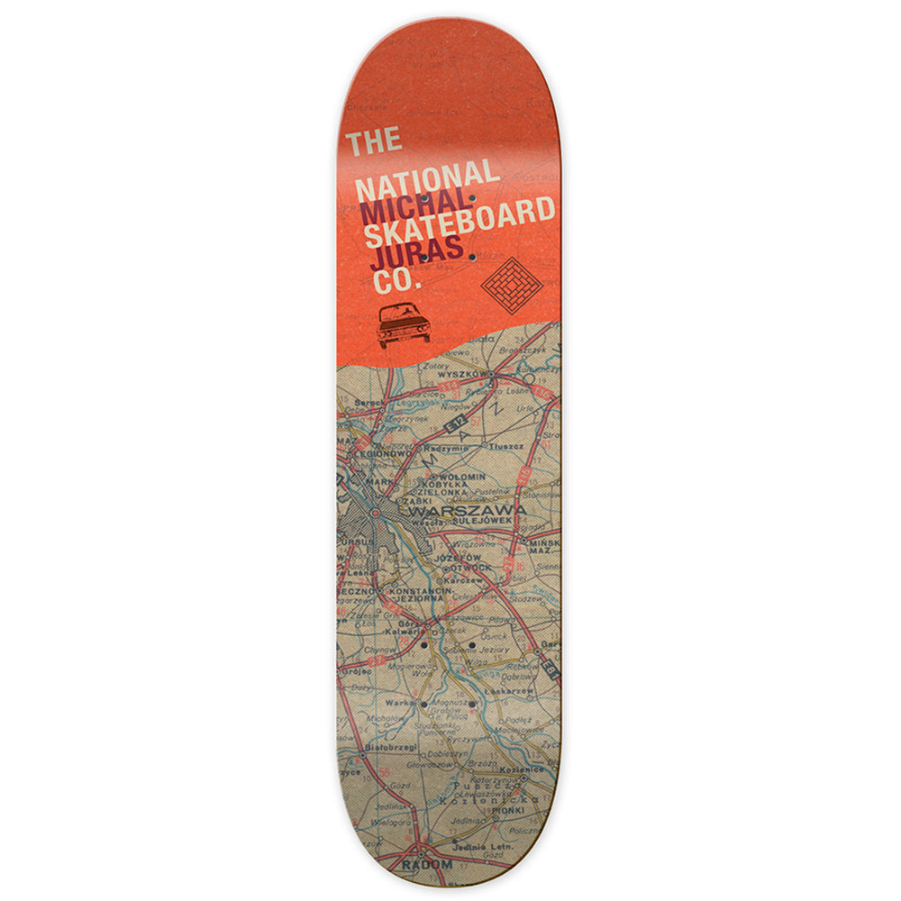 National Skateboard Co Michal Warsae Map deck