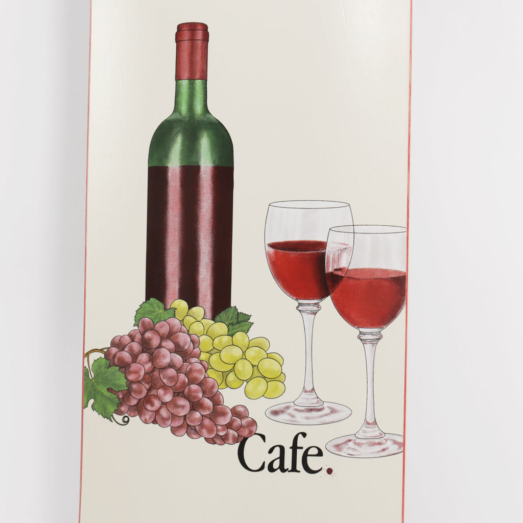 Skateboard Cafe Vino deck graphic detail