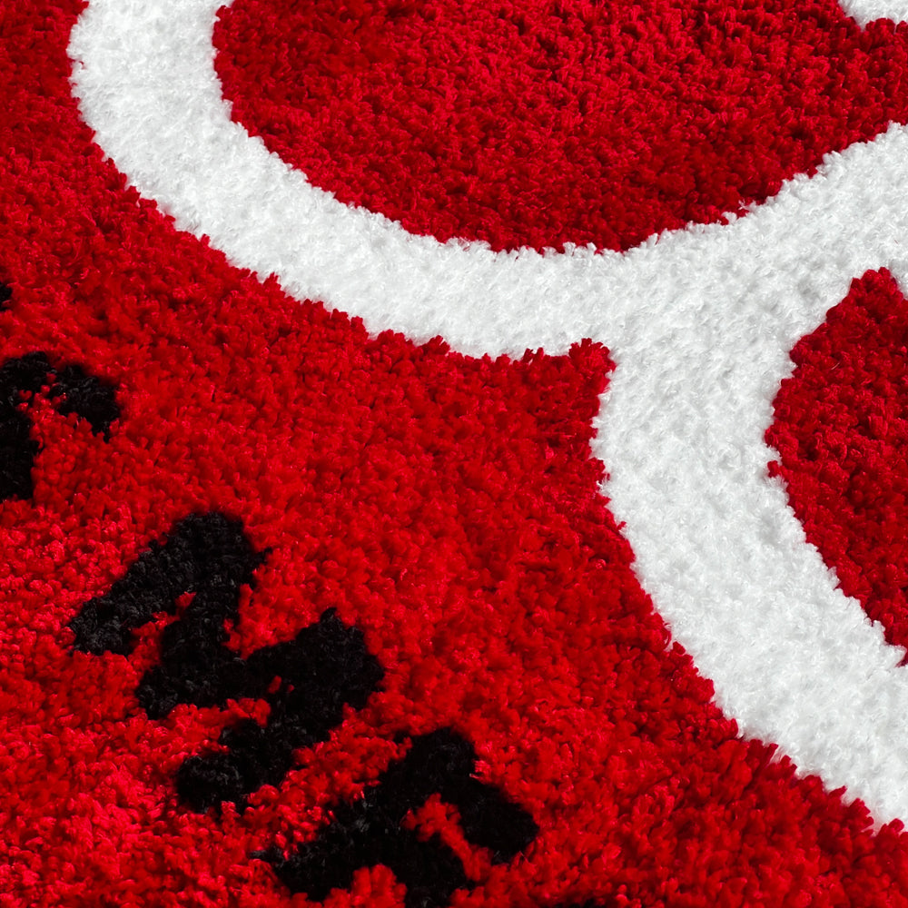 Ace Trucks Rings Logo Skateboard Rug detail