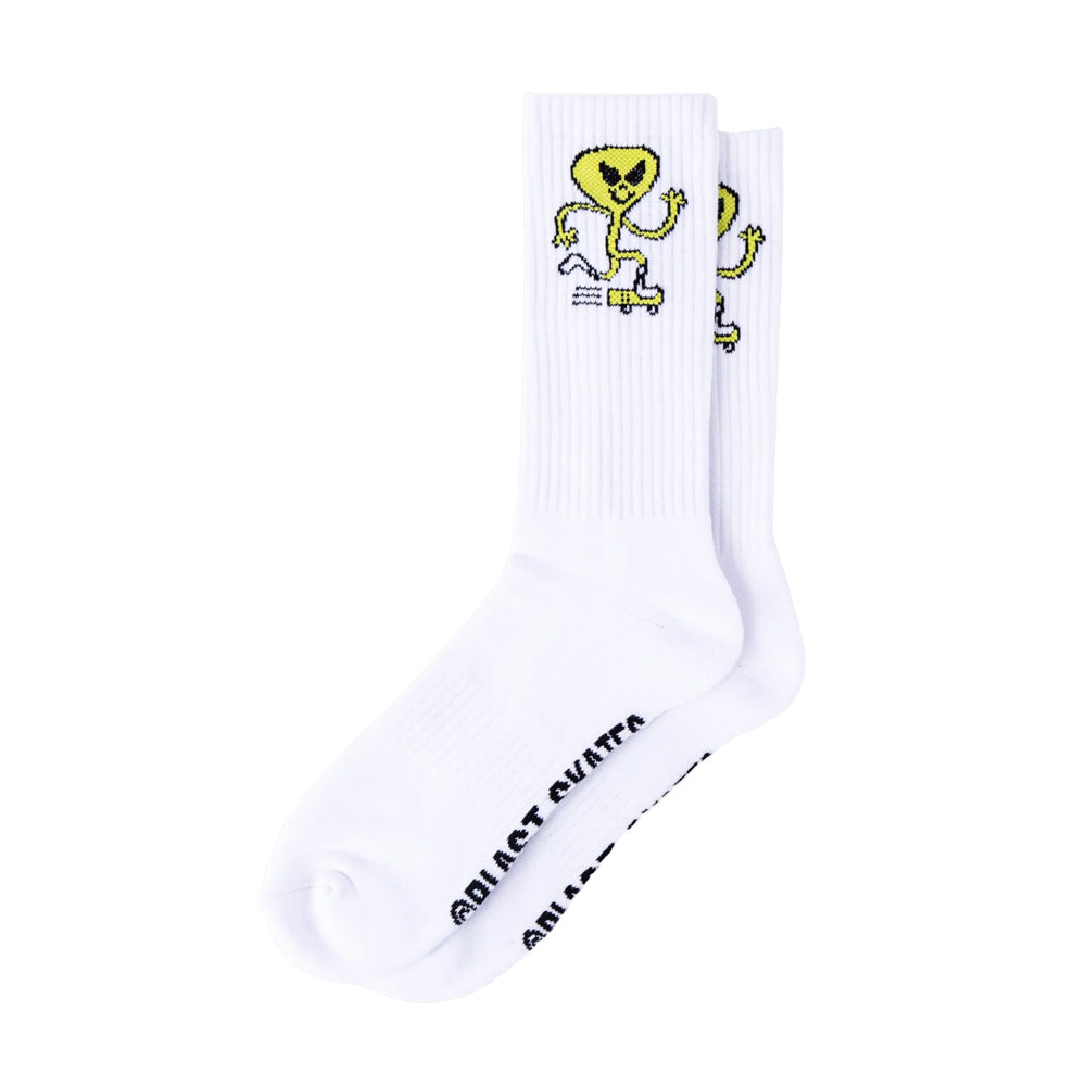 Blast Skates Alien Mascot crew socks
