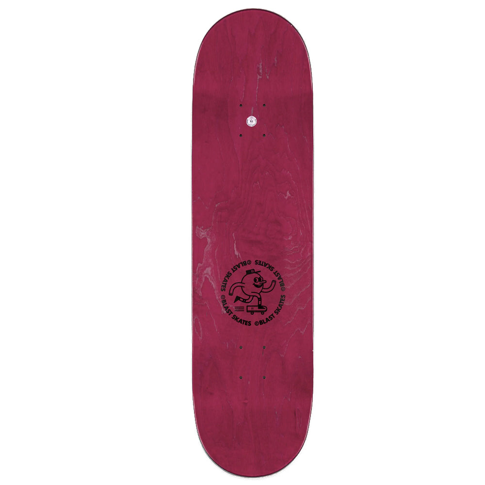 Blast Skates Camo Mascot deck top