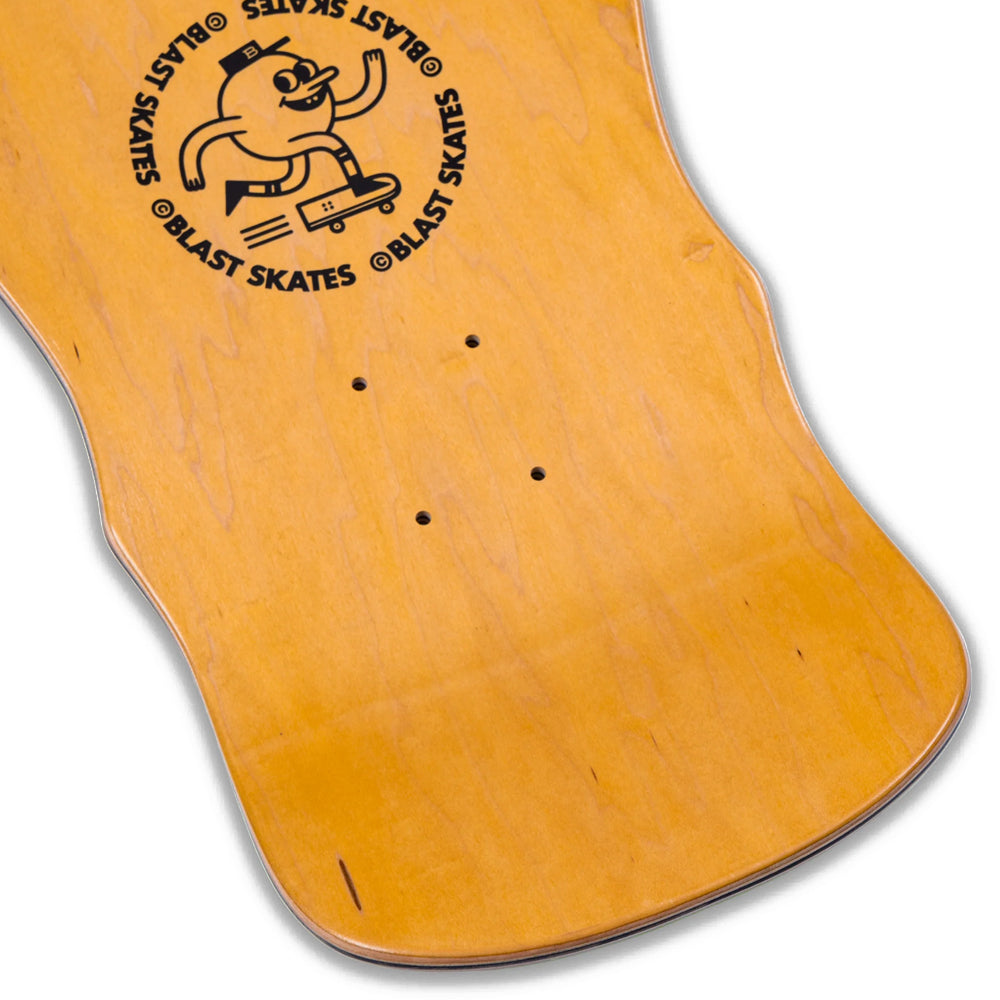 Blast Skates Gnarzone deck tail detail