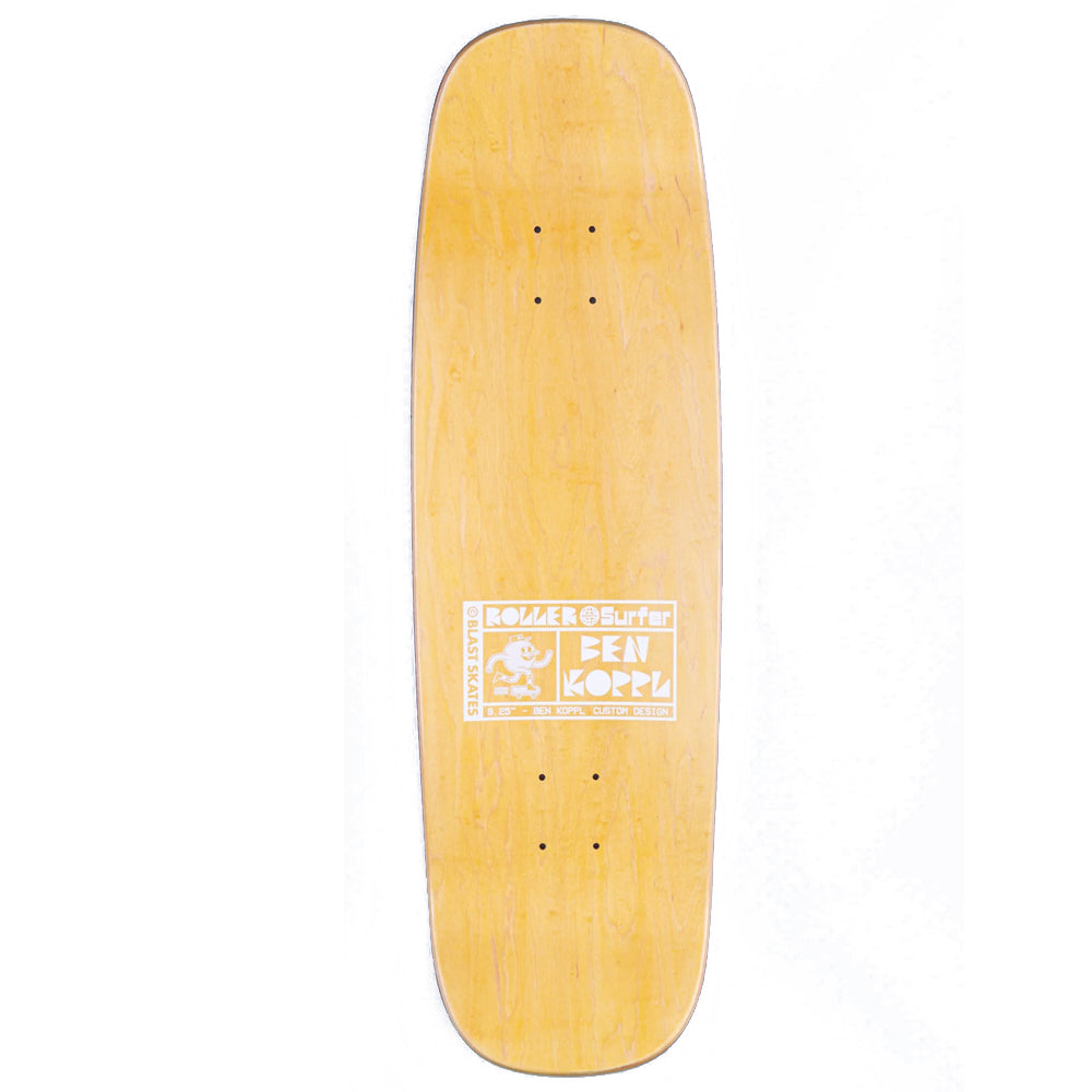 Blast Skates Koppl Roller Earth Surfer deck top