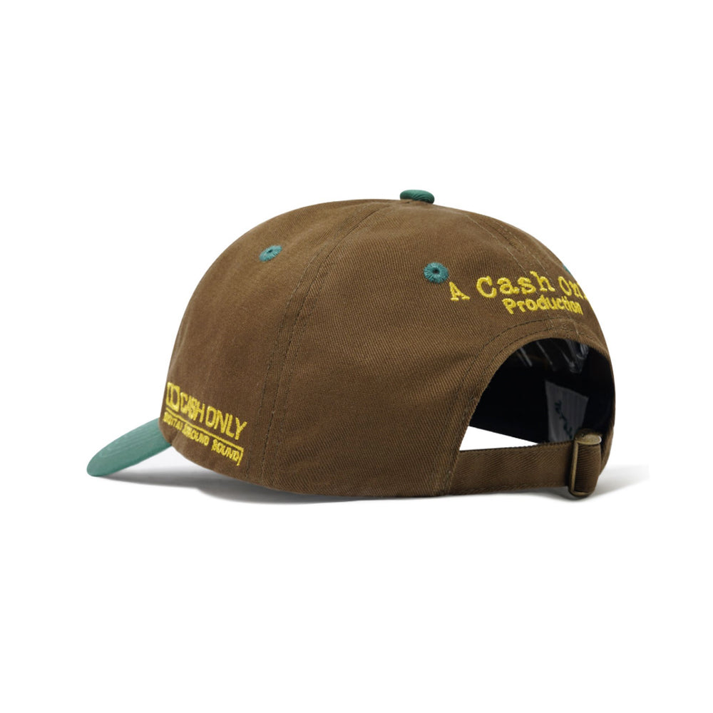 Cash Only Home Video 6 panel cap oak back