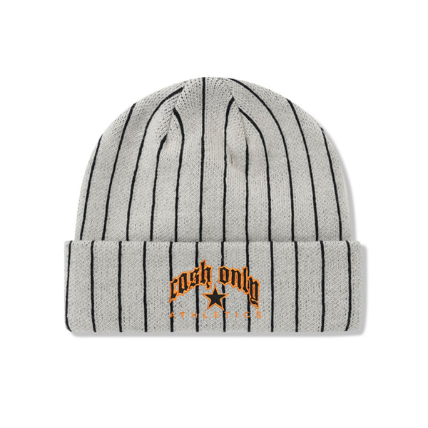 Cash Only Pinstripe Beanie grey