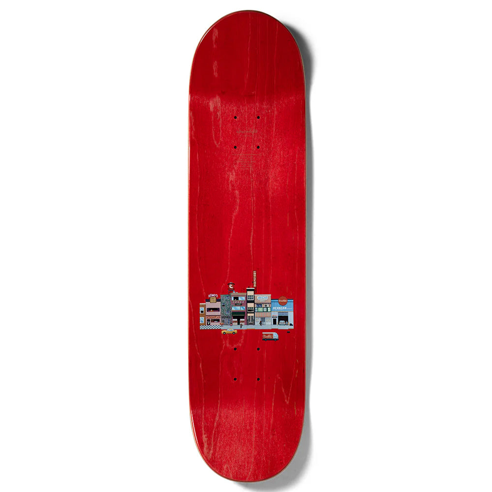 Chocolate Skateboards Herrera Pixel City deck top