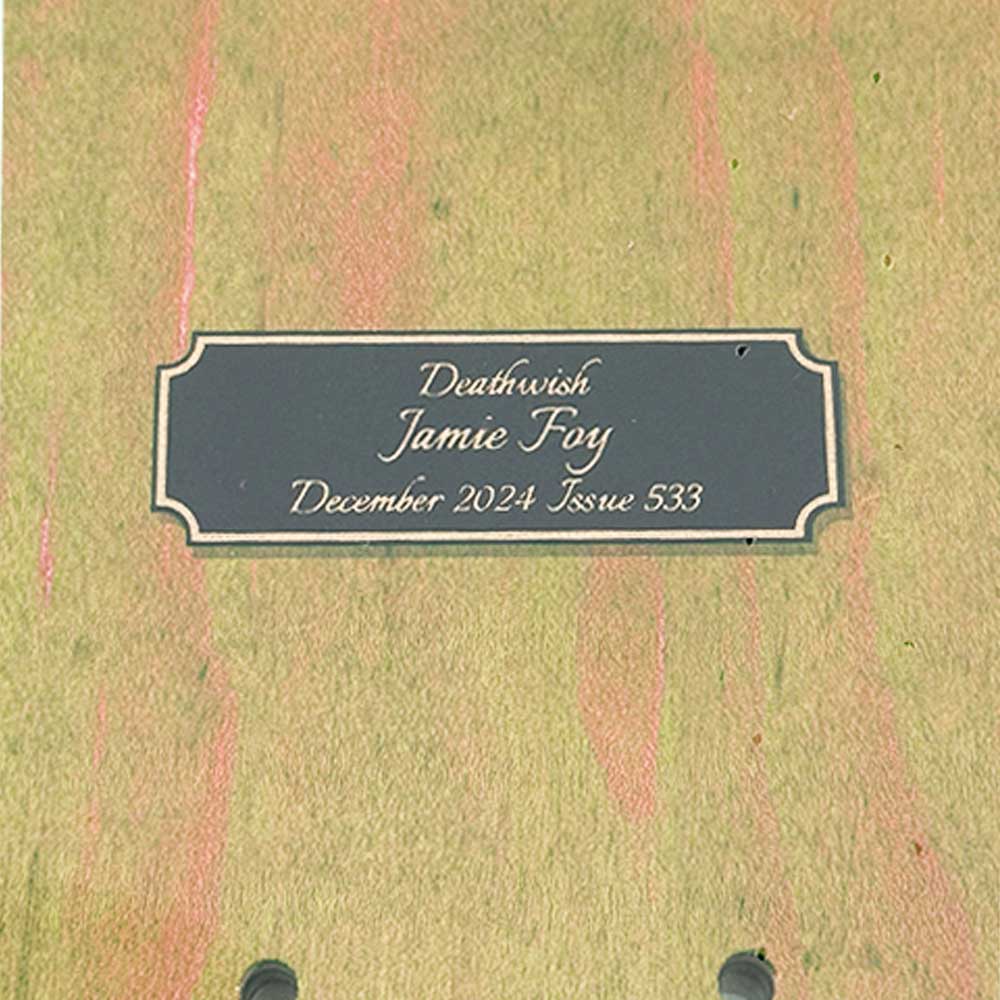 Deathwish Skateboards Foy Commemorative Hammer Deck 8.5 top