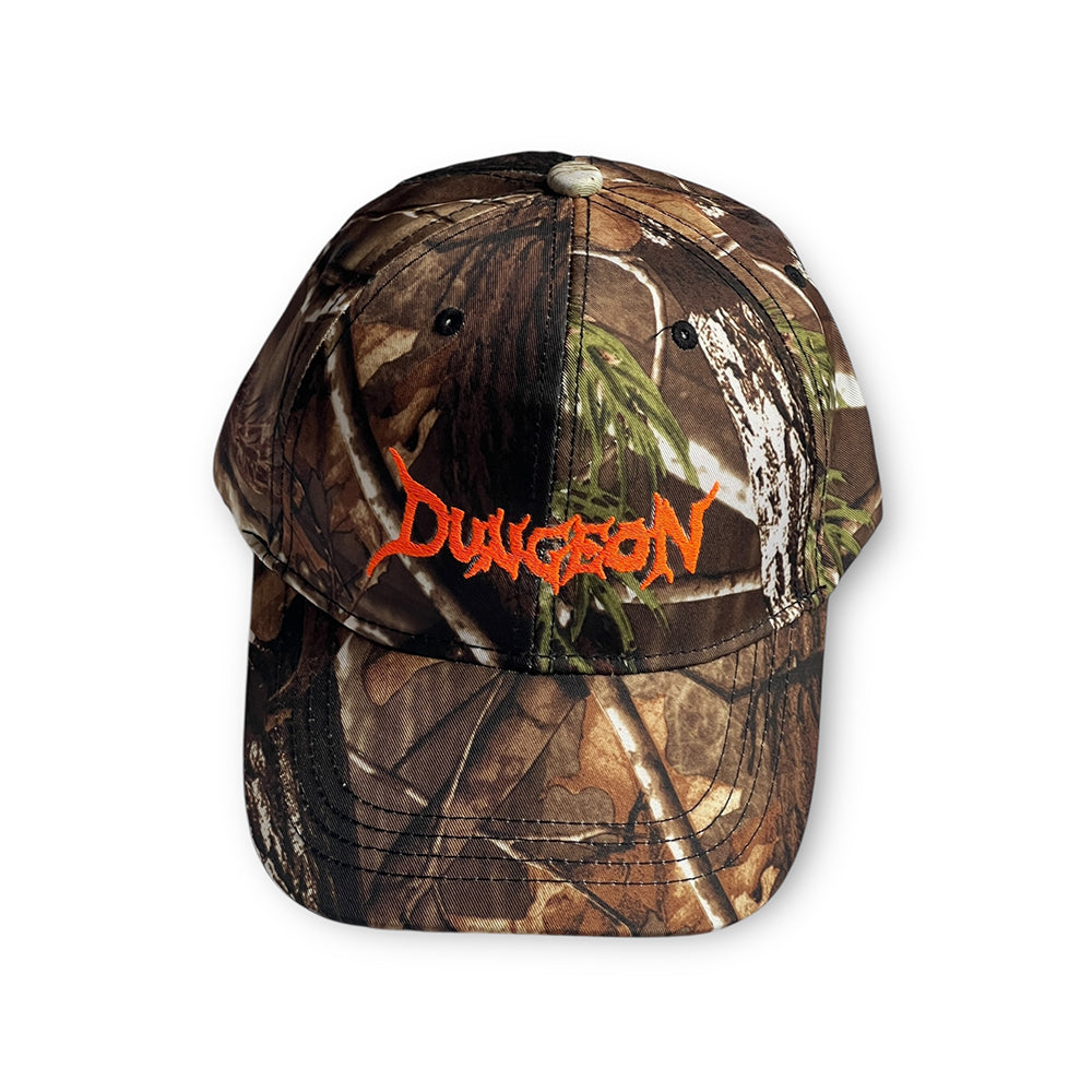 Dungeon Realtree cap brown orange front