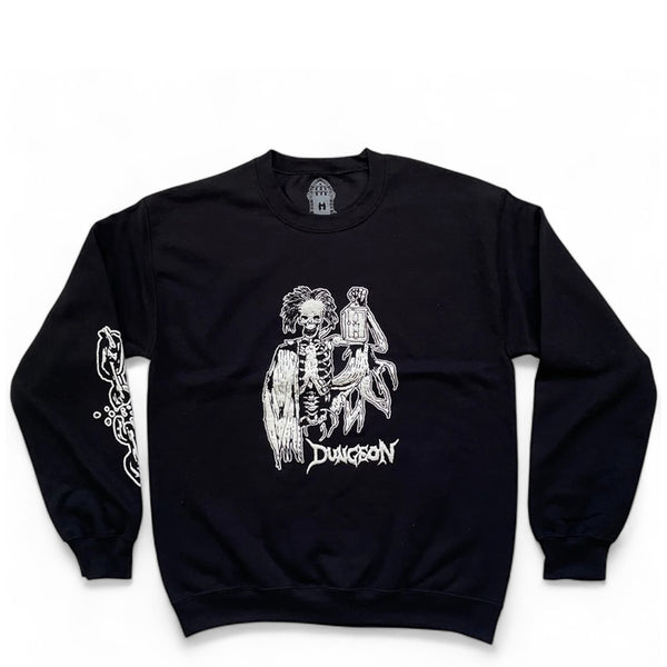 Dungeon Lights Out crew Sweat Black