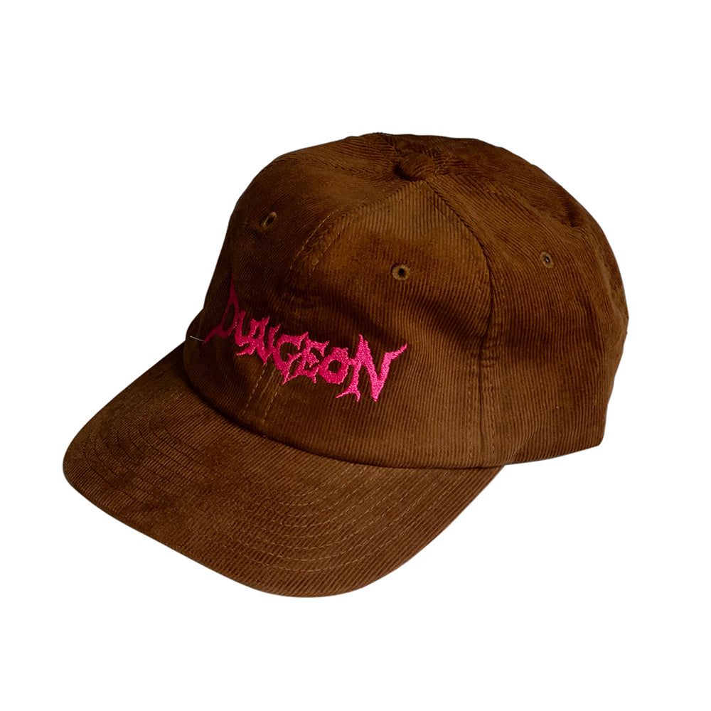 Dungeon Logo cord cap camel