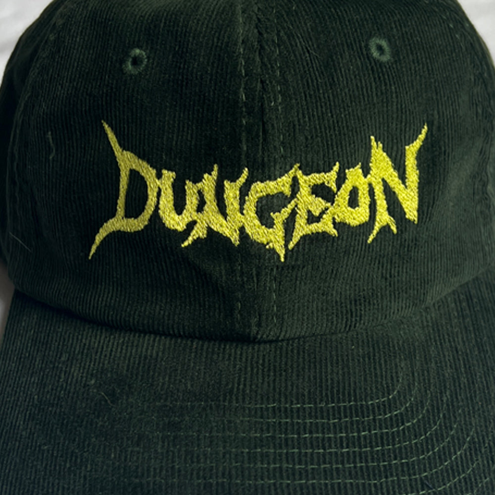 Dungeon Logo Cord Cap Green detail
