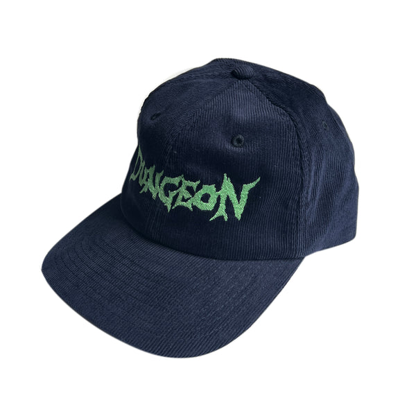 Dungeon Logo Cord Cap Navy green