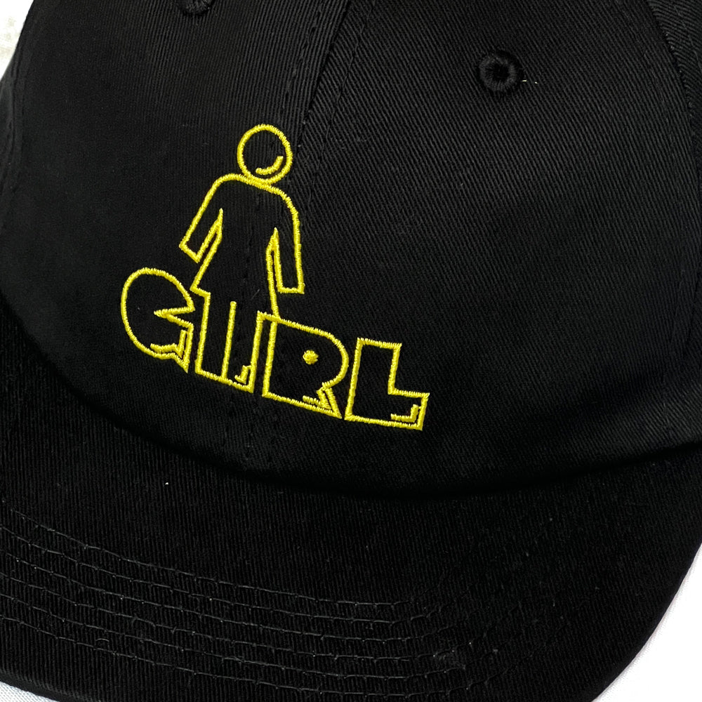 Girl Skateboards Pac Man Snapback cap black detail