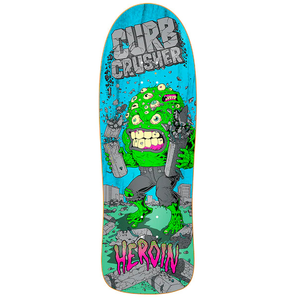 Heroin Skateboards Curb Crusher XL Barf deck