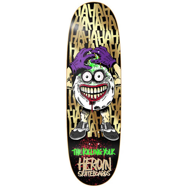 Heroin Skateboards Killing Yolk Symmetrical Egg Deck 9.25