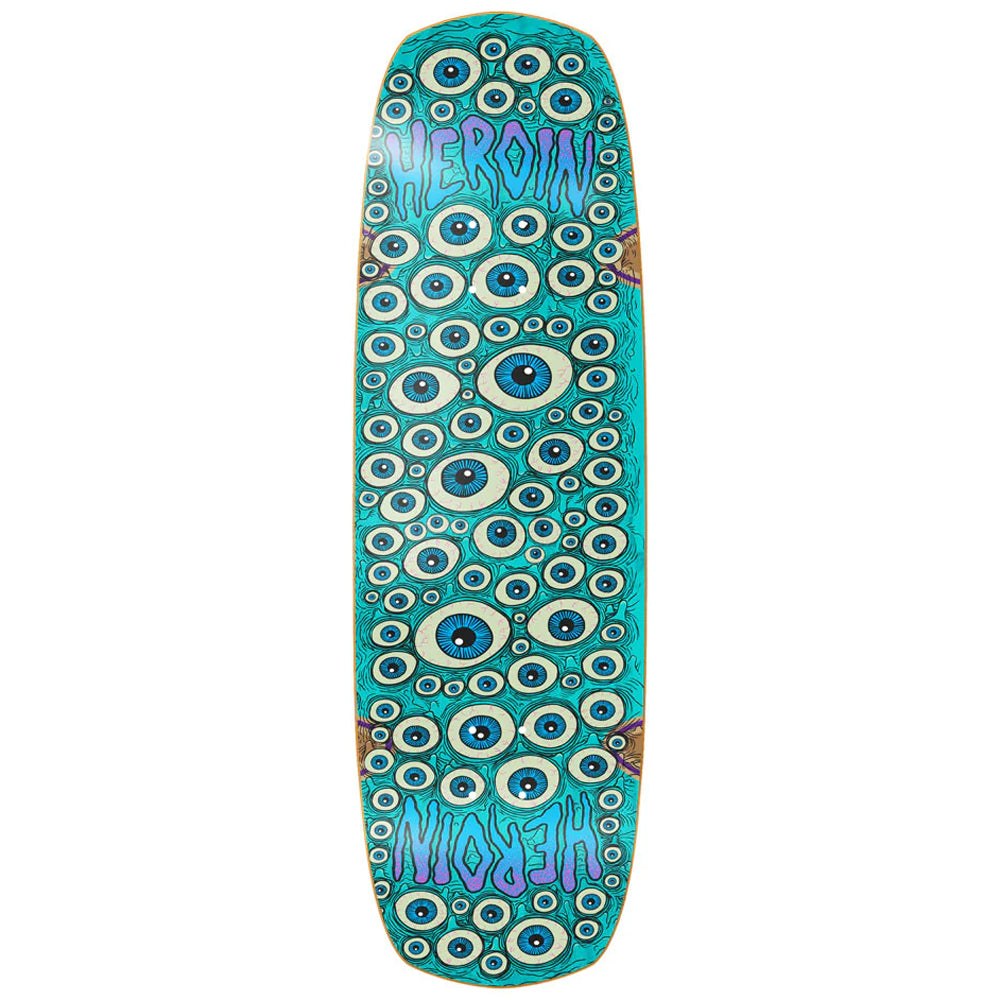 Heroin Skateboards Seeing Double Shovel Twin Tip deck 9.5