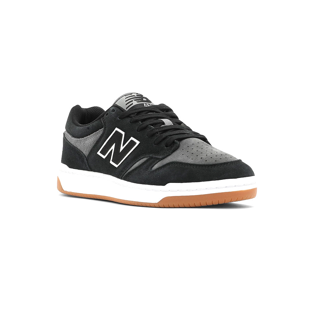 New Balance Numeric 480 Black With Grey. oblique