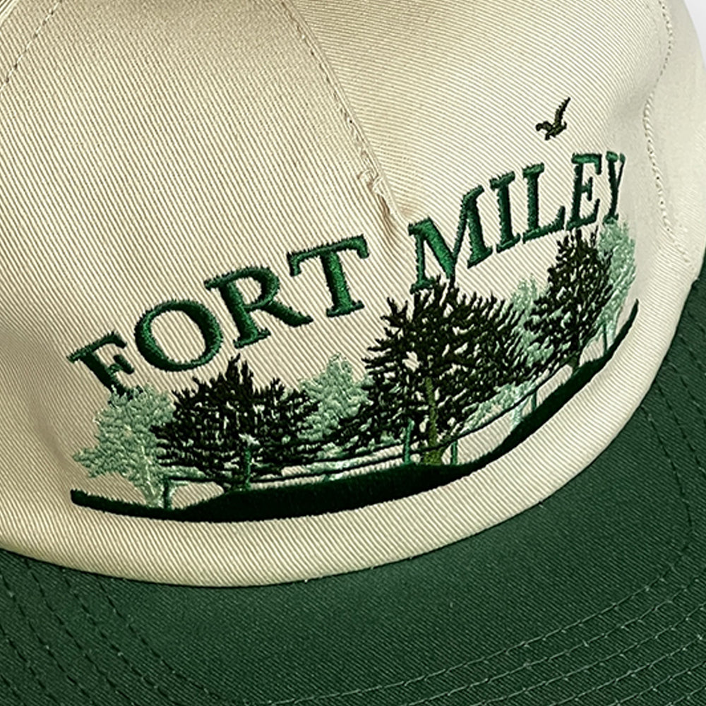 Real Skateboards Fort Miley cap front detail