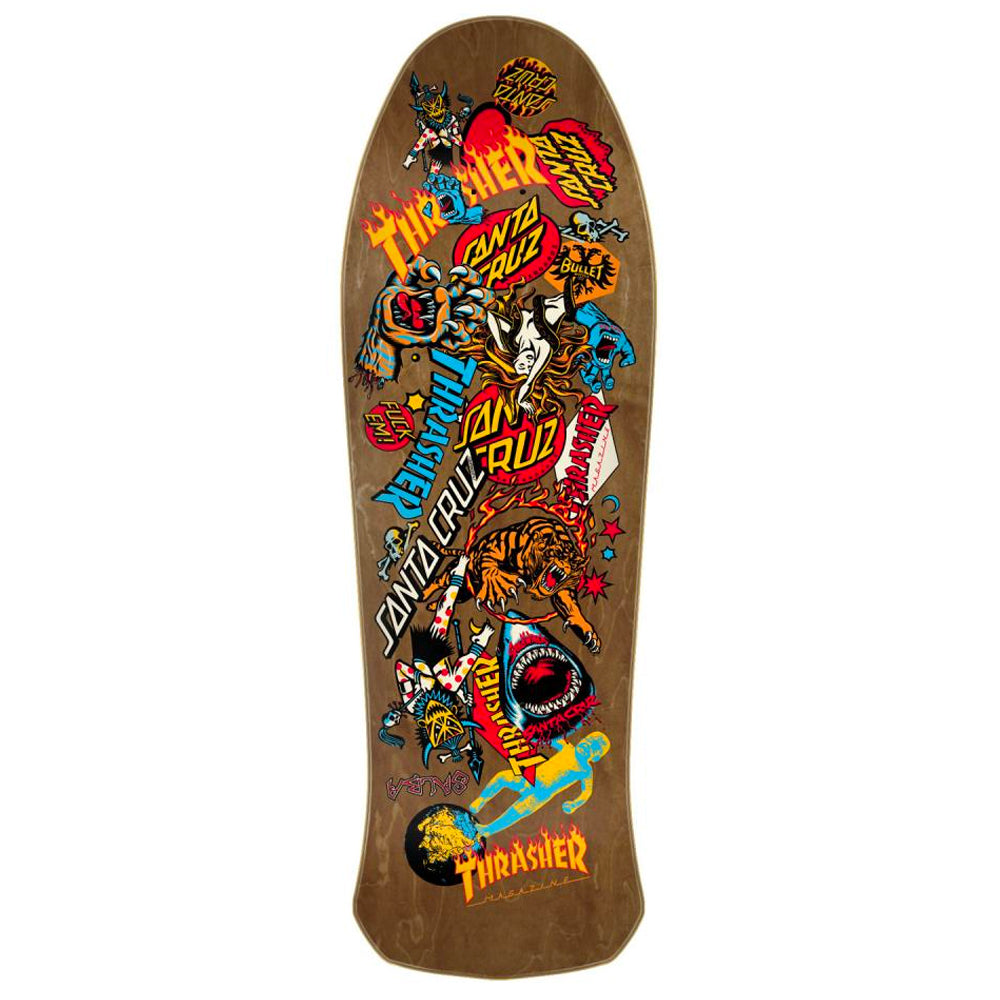 Santa Cruz X Thrasher Salba Oops deck