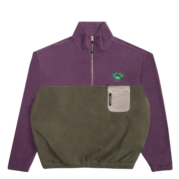 Sci-Fi Fantasy Crab quarter zip fleece