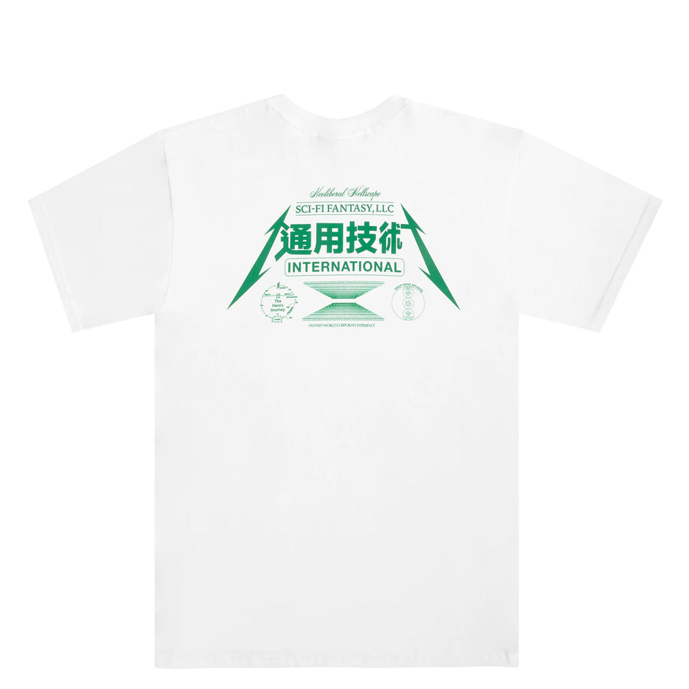 Sci-Fi Fantasy Neoliberal T-Shirt white back