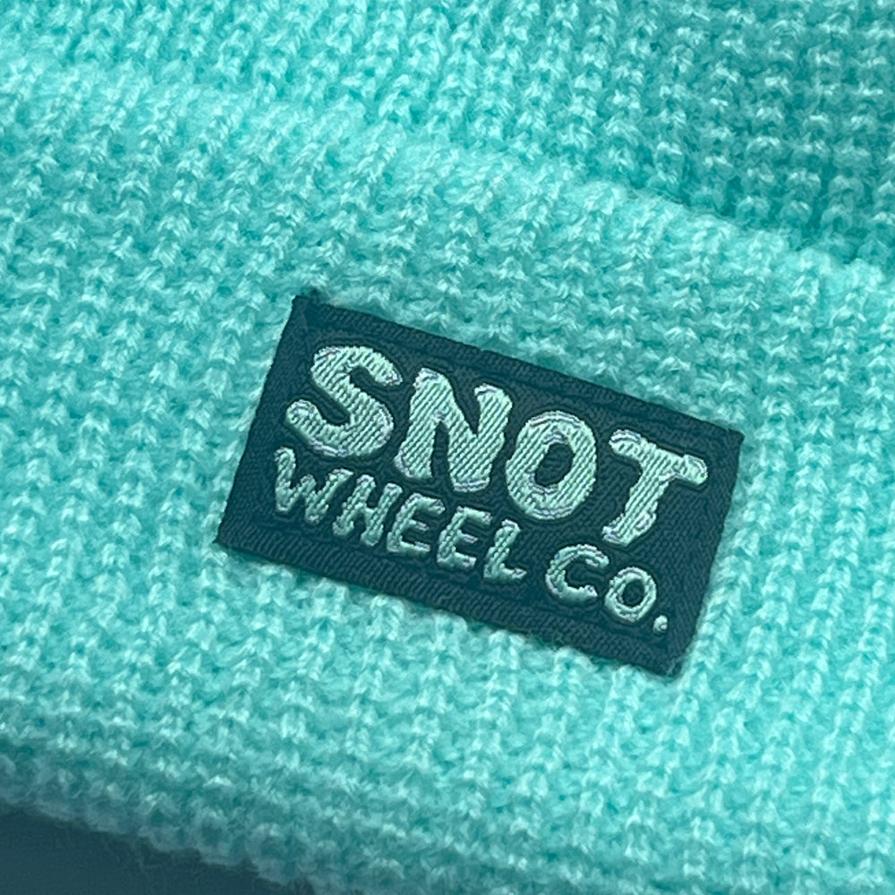 Snot Wheels Label Beanie detail
