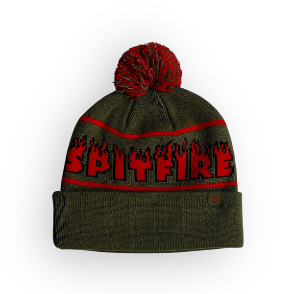 Spitfire Wheels Demonseed Script Pom beanie