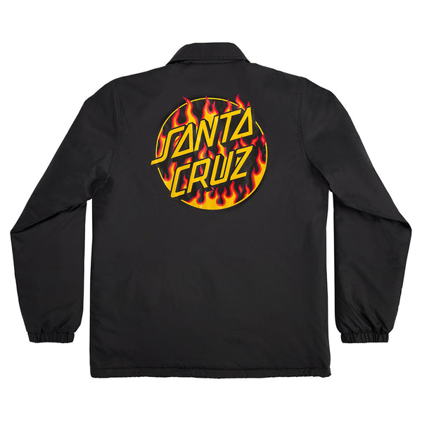 Santa Cruz x Thrasher Flame Dot Coach Jacket back